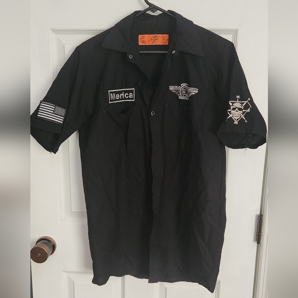 Rare Taylor Swift crew button down patchwork embroidered dickies type shirt